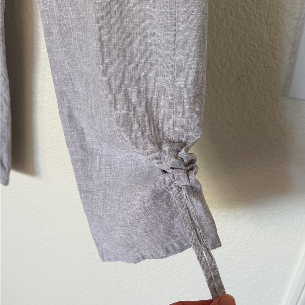 Habitat clothes to live in small light gray linen pants - Picture 4 of 12